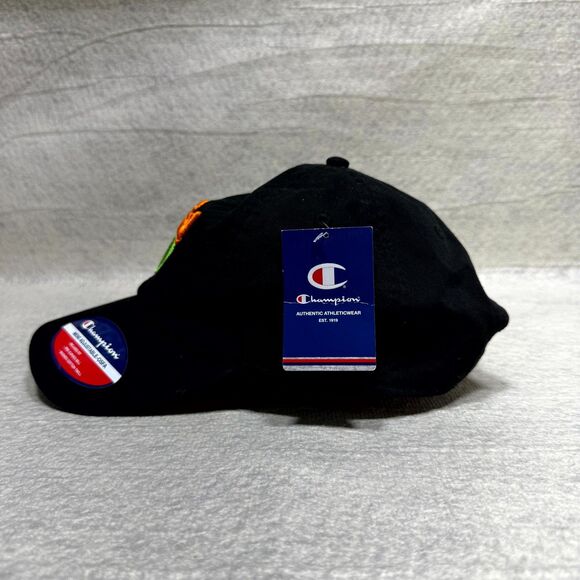 Draft Kings x Champion Black Adjustable Dad Hat Embroidered NEW - Picture 6 of 8